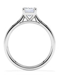 The Diamond Store White Amora 1.00ct Radiant Cut Lab Diamond Solitaire Engagement Ring in 18K White Gold