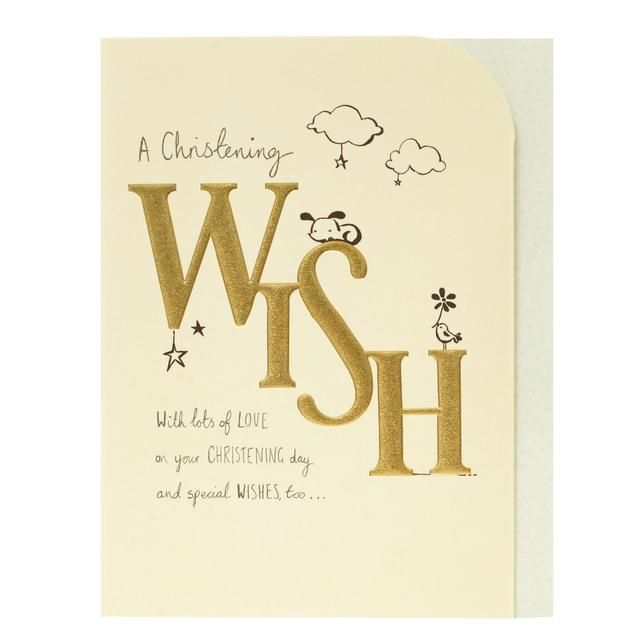 A Christening Wish Card - McGrocer