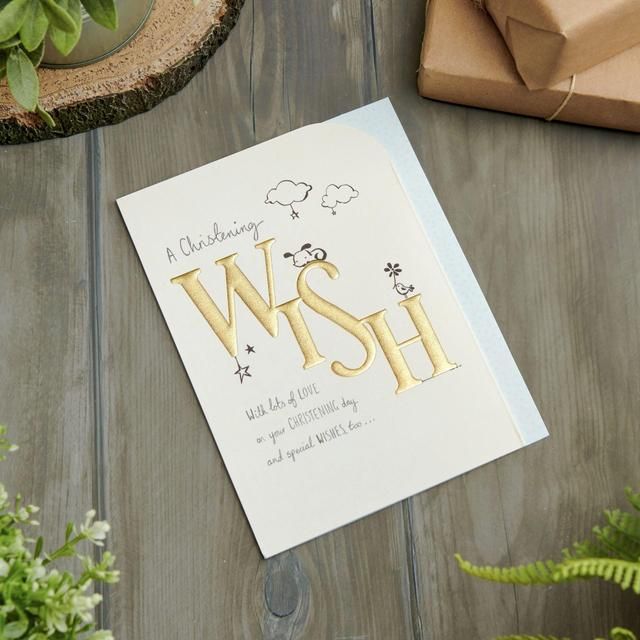 A Christening Wish Card - McGrocer