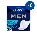 TENA Men Level 1 Incontinence Absorbent - 8 packs of 12 bundle GOODS Boots
