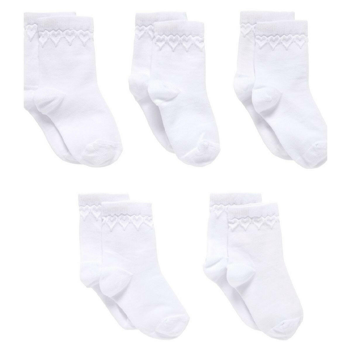 White Heart Socks - 5 Pack GOODS Boots