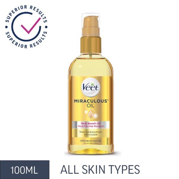 Veet Expert Miraculous Oil All Skin Types 100ml GOODS Superdrug