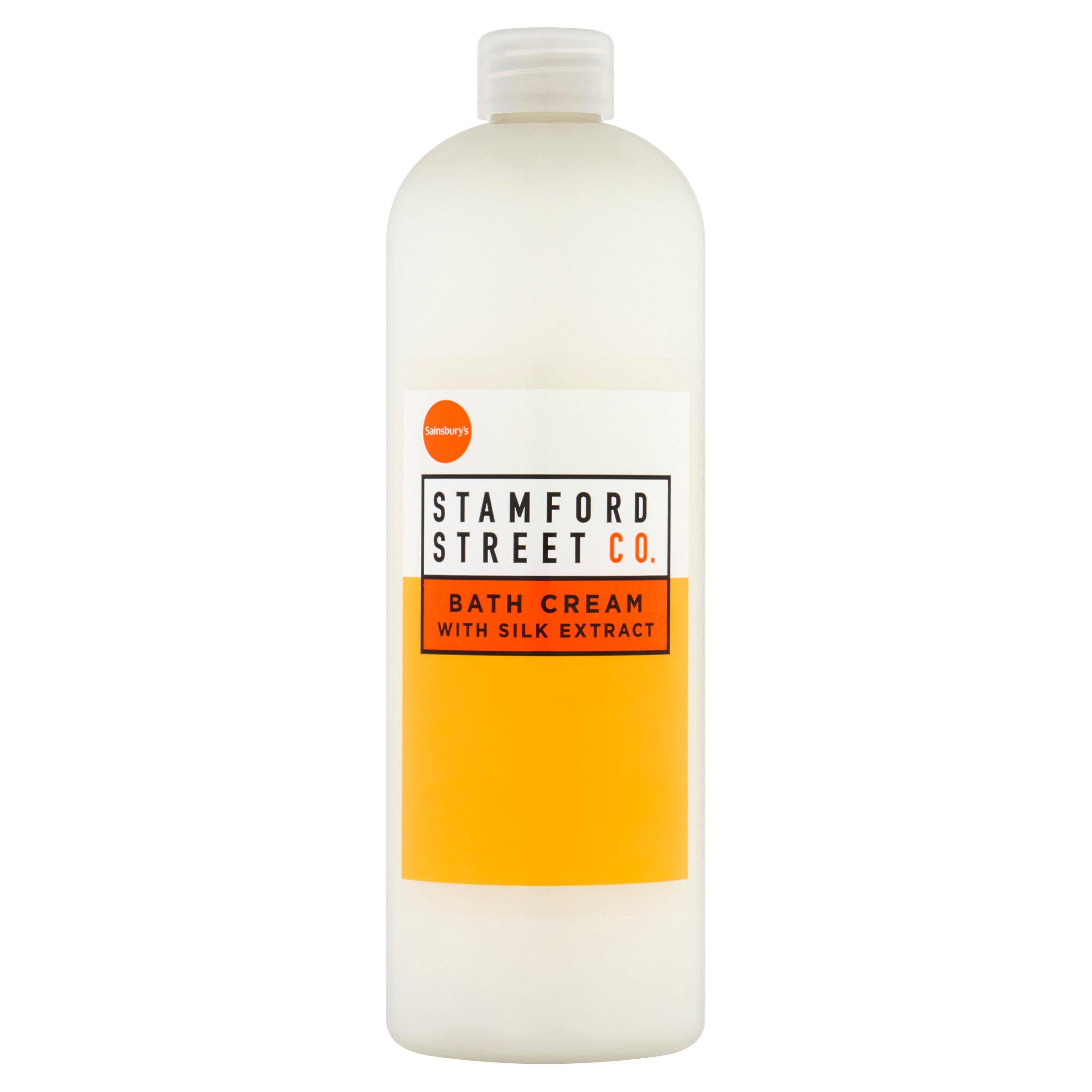 Stamford Street Co. Bath Cream with Silk Extract 750ml GOODS Sainsburys