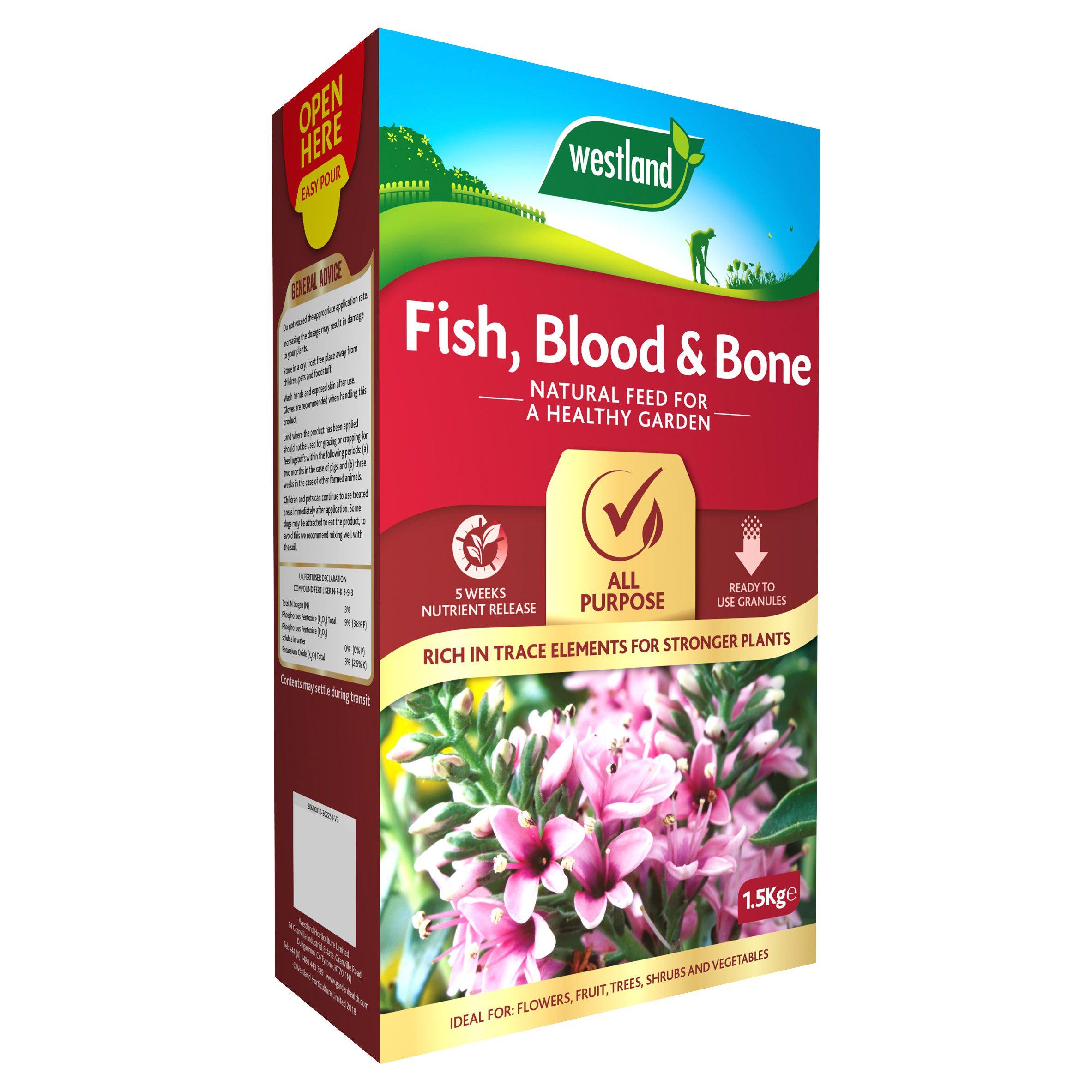 Westland Plant Food Fish, Blood & Bone 1.5kg GOODS Sainsburys