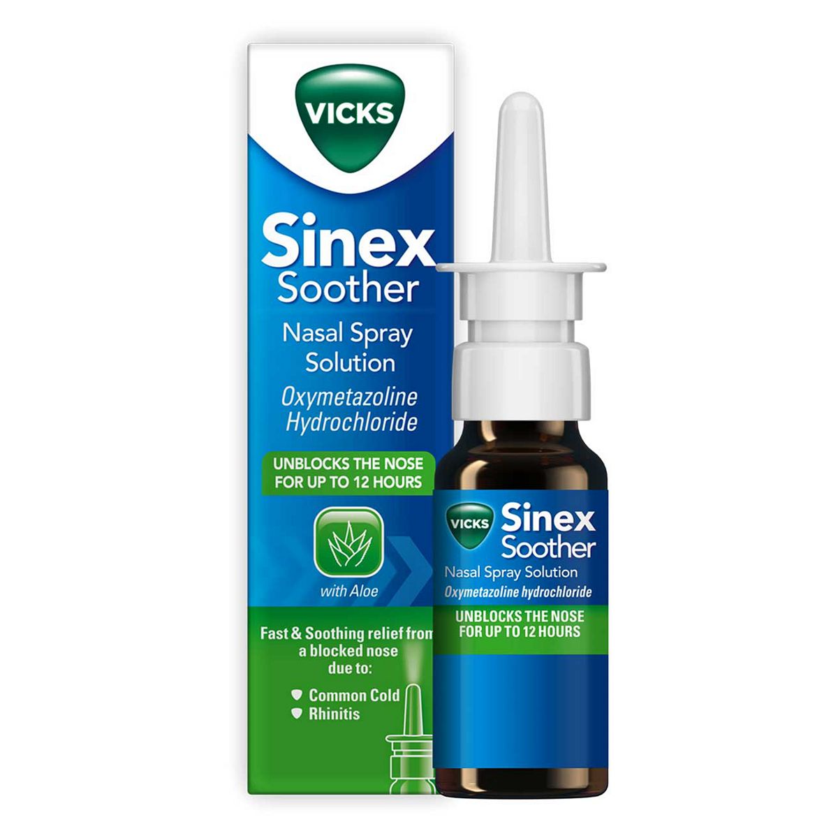 Vicks Sinex Soother Decongestant Nasal Spray For Blocked Nose 15ml - McGrocer
