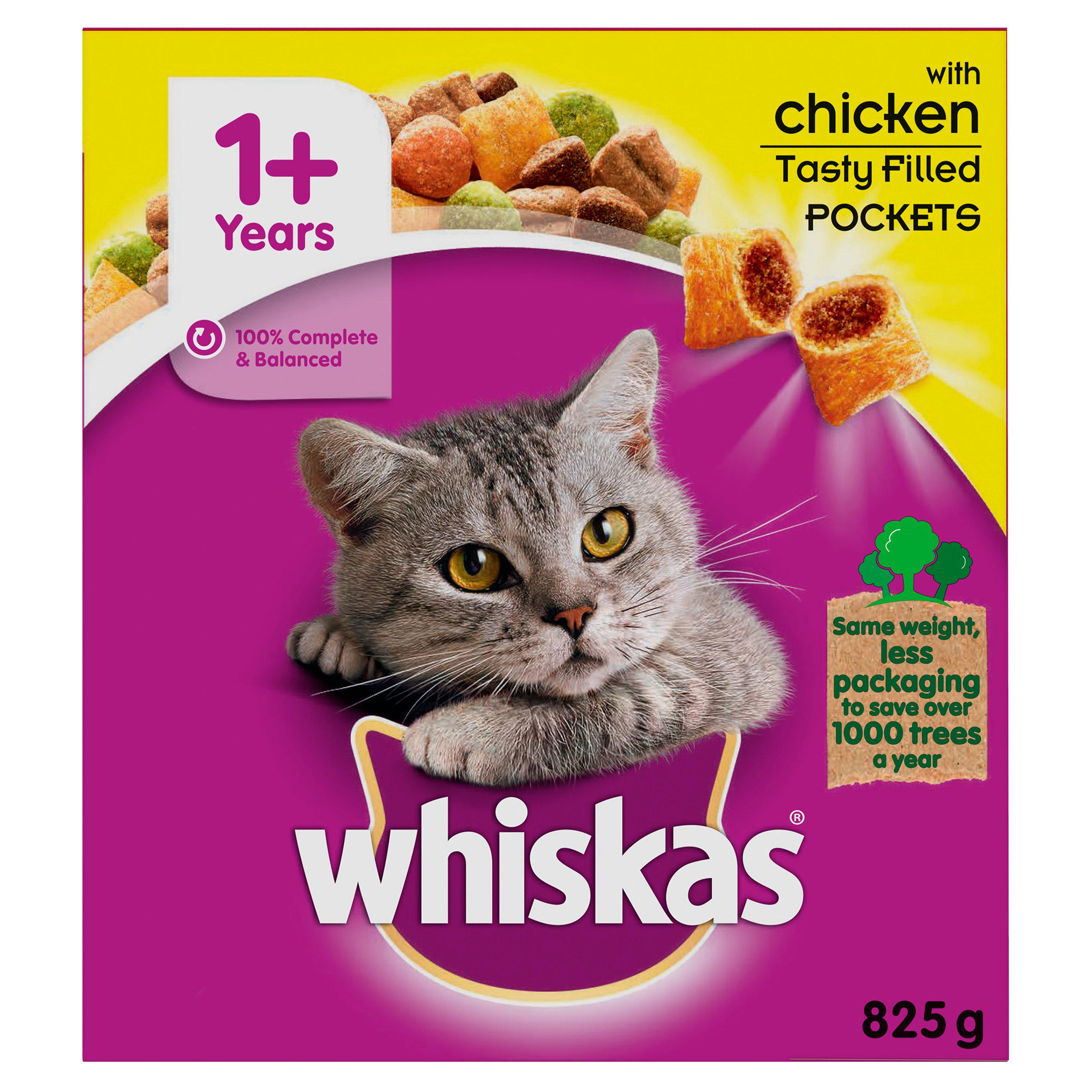 Whiskas 1+ Chicken Complete Adult Dry Cat Food 800g GOODS Sainsburys