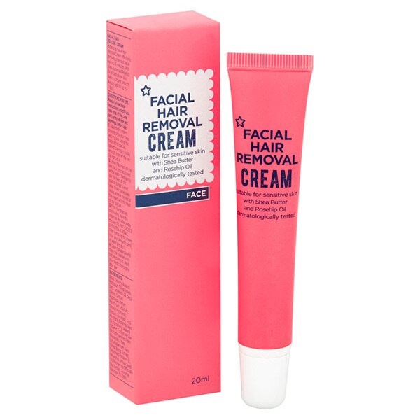 Superdrug Sensitive Facial Hair Removal Cream 20ml GOODS Superdrug