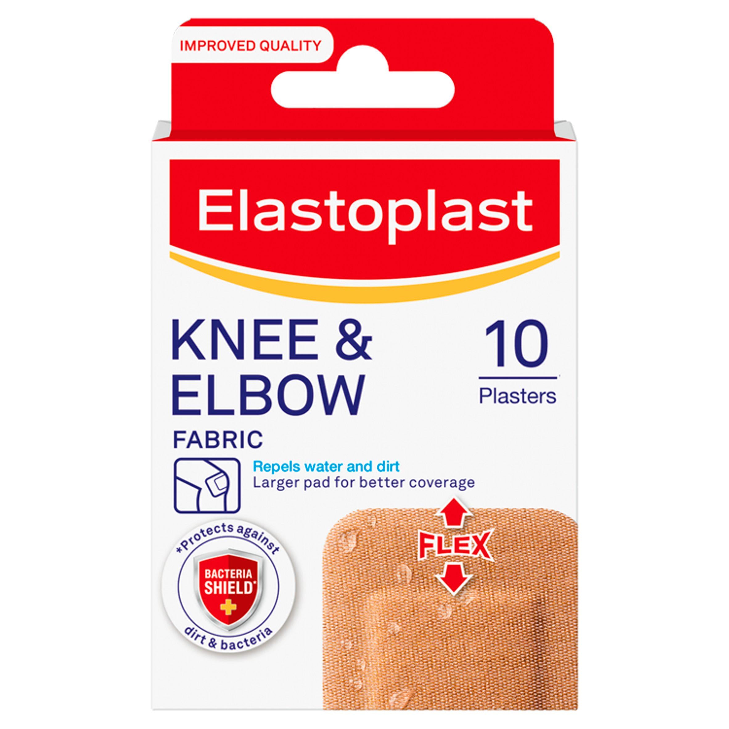 Elastoplast Fabric Knee & Elbow Plasters x10 - McGrocer