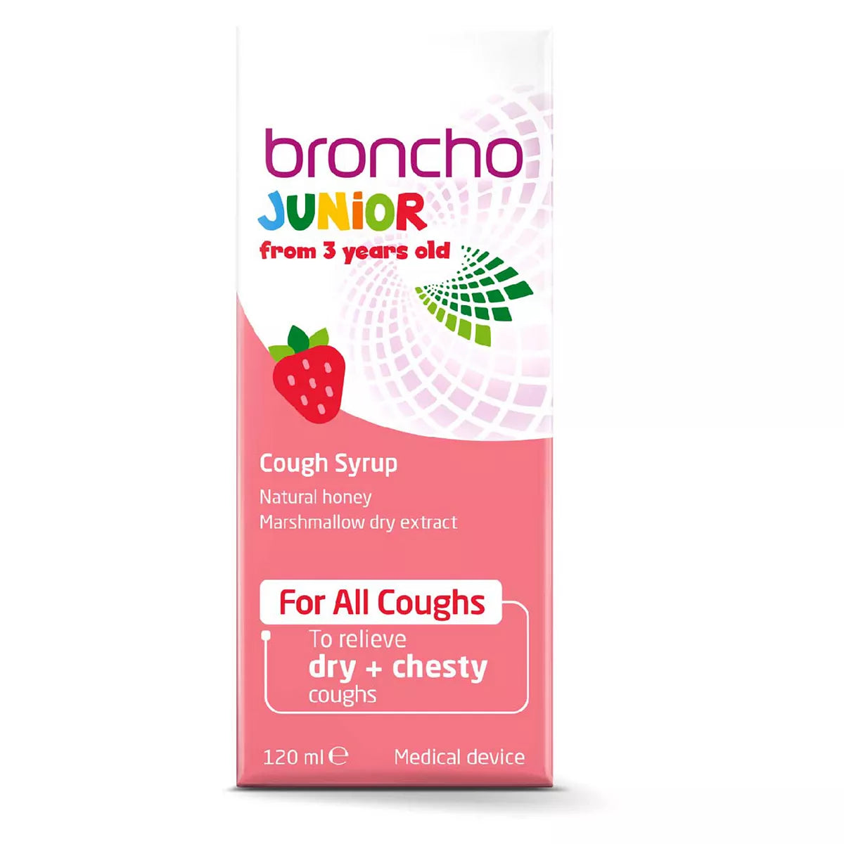 Bronchostop Junior Cough Syrup for Dry and Chesty Coughs - 120ml - McGrocer