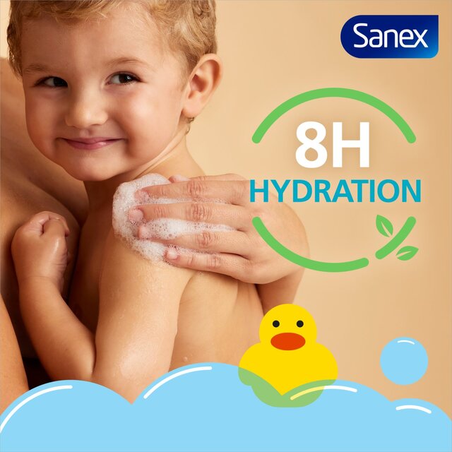 Sanex Zero% Kids Sensitive Bubble Bath and Body Wash Shower Gel   450ml - McGrocer