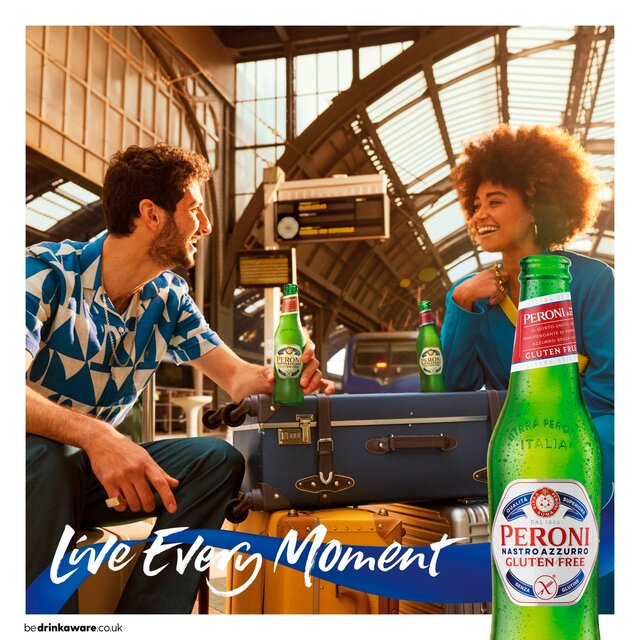 Peroni Nastro Azzurro Gluten Free Beer Lager Bottles 4 x 330ml - McGrocer