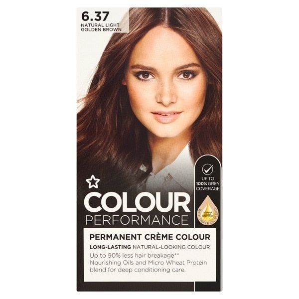 Superdrug Colour Performance 6.37 Natural Light Golden Brown GOODS Superdrug