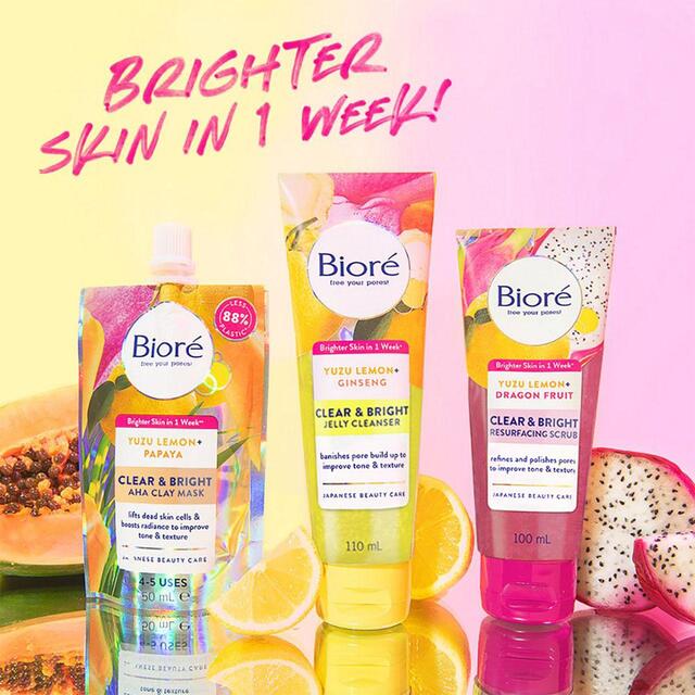 Biore Clear & Bright Brightening Jelly Cleanser 110ml - McGrocer