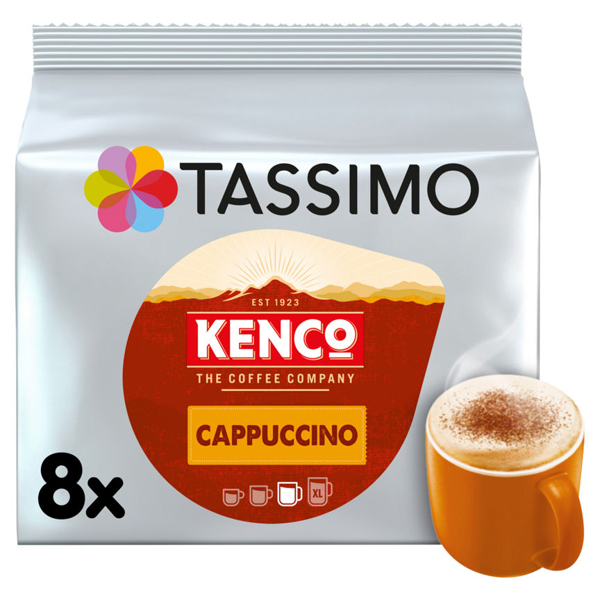 Tassimo Kenco Cappuccino Coffee Pods x 8 GOODS ASDA
