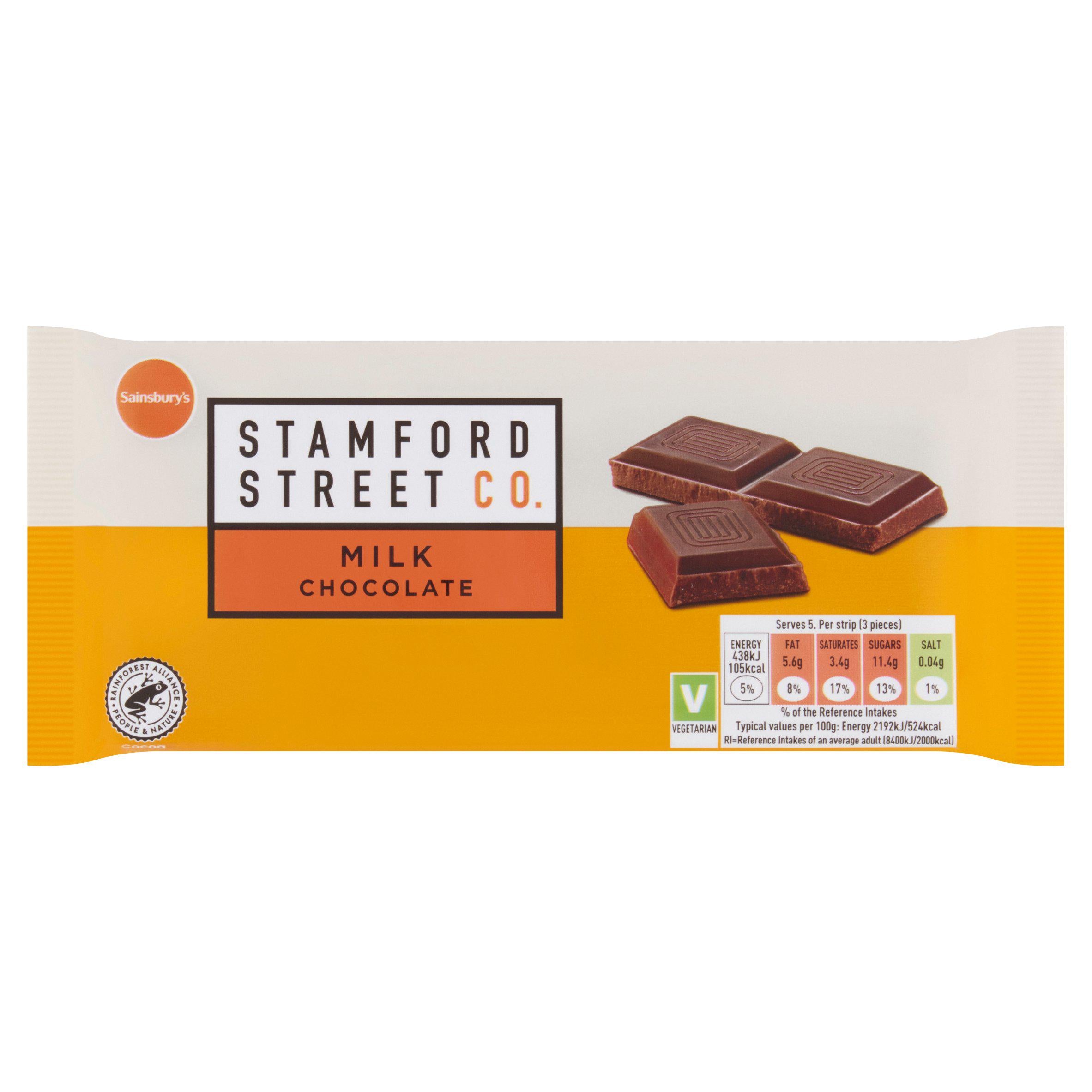 Stamford Street Co. Milk Chocolate 100g GOODS Sainsburys