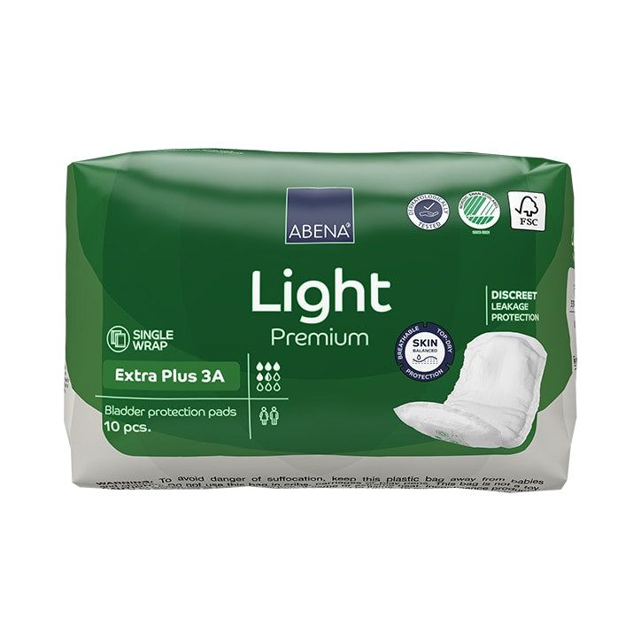 Abena Light Extra Plus 3A, 650ml Absorbency, 10 Incontinence Pads - McGrocer
