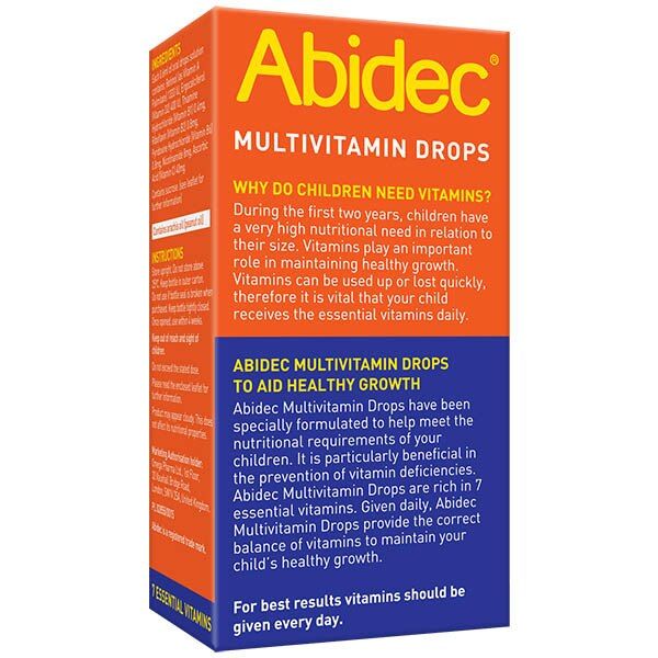 Abidec Multivitamin Drops for Babies & Children 25ml - McGrocer