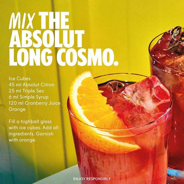 Absolut Citron Lemon Flavoured Swedish Vodka   70cl - McGrocer