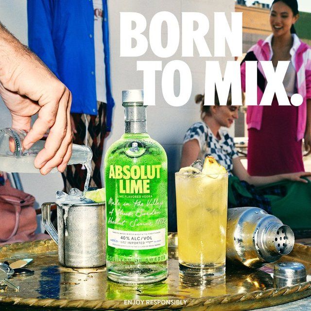 Absolut Lime Flavoured Swedish Vodka 70cl - McGrocer