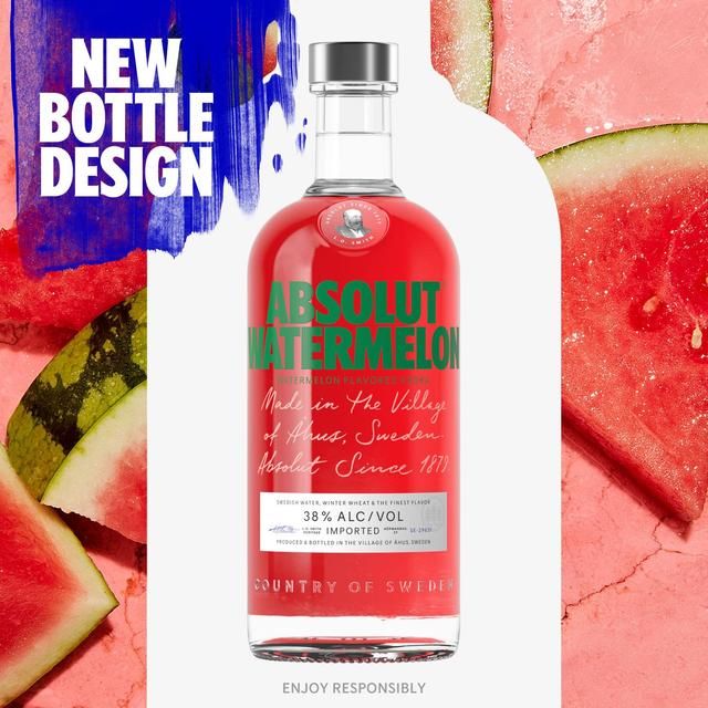 Absolut Watermelon Flavoured Swedish Vodka   70cl - McGrocer
