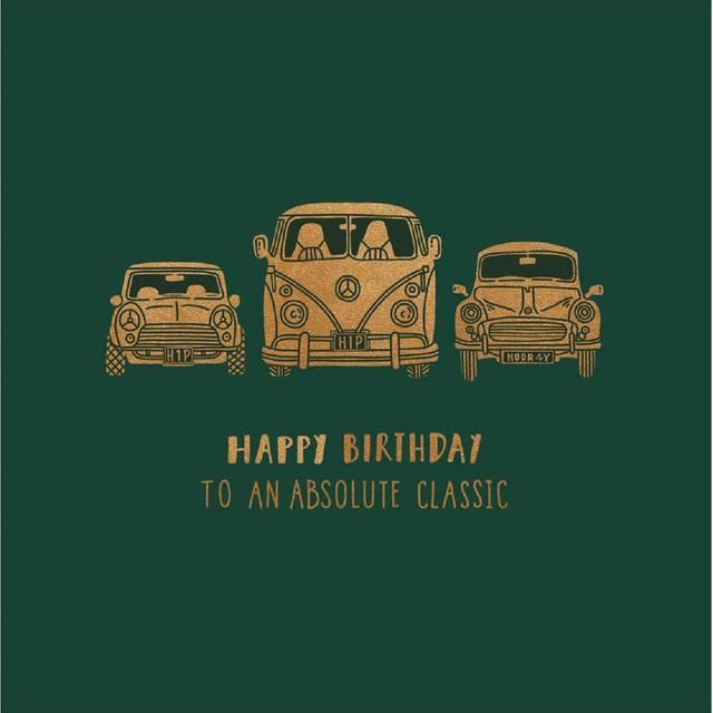 Absolute Classic Cars Birthday Card - McGrocer