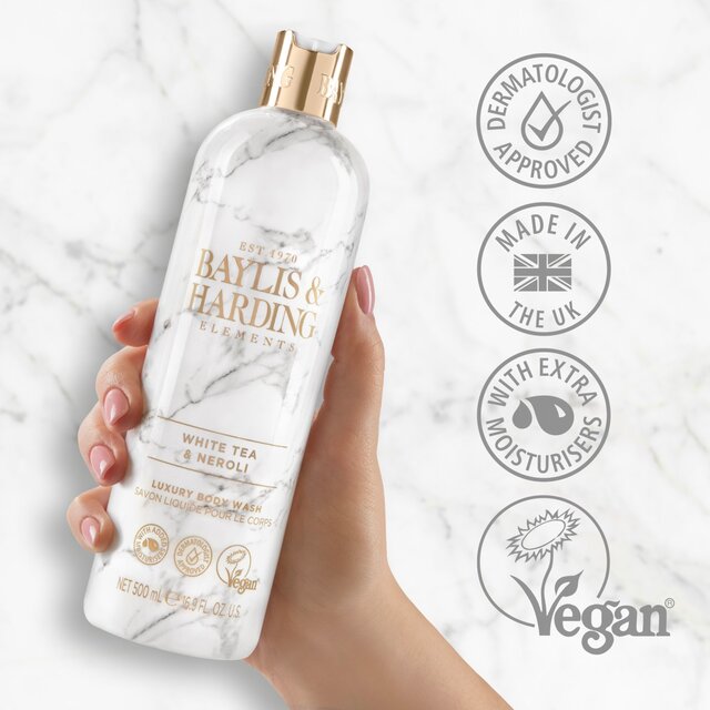 Baylis & Harding Elements Body Wash - White Tea & Neroli 500ml - McGrocer