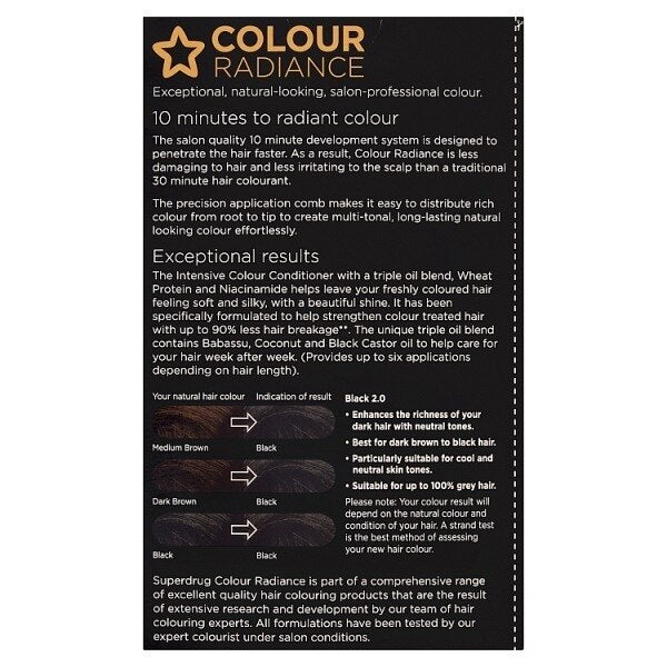 Superdrug Colour Radiance Black 2/0 GOODS Superdrug
