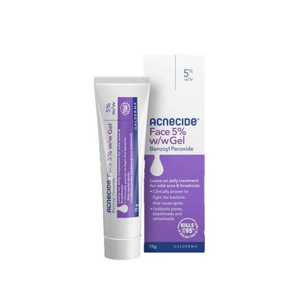 Acnecide Face Gel Spot Treatment Benzoyl Peroxide 15g - McGrocer