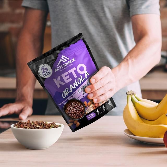 Acti-Snack Keto Dark Choc Almond Granola   300g - McGrocer