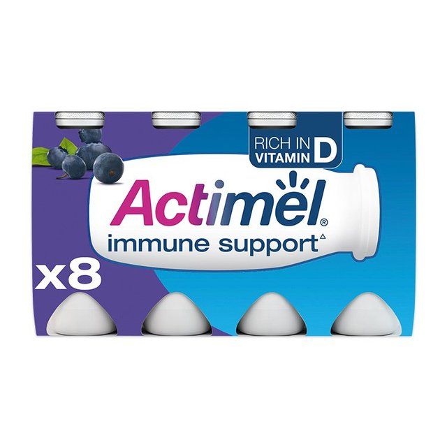 Actimel Blueberry Cultured Yoghurt Drink   8 x 100g - McGrocer