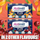 Actimel Plus 100% Vitamin D Strawberry & Pomegranate Immunity Yoghurt 8 x 100g - McGrocer