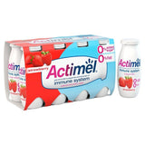 Actimel Strawberry 0% Added Sugar Fat Free Yoghurt Drink 8 x 100g - McGrocer
