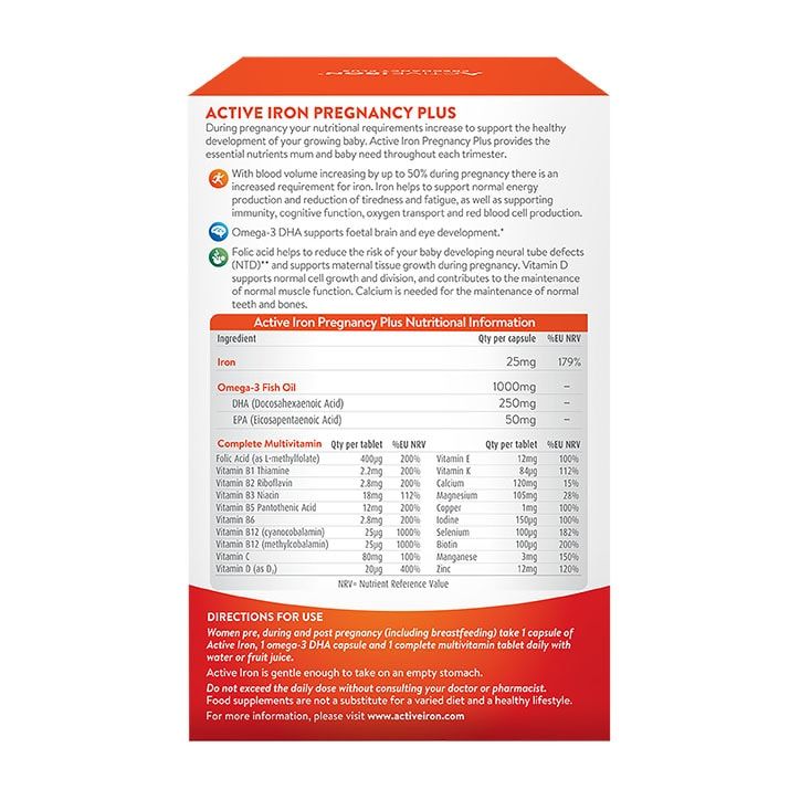 Active Iron Pregnancy Plus 90 Capsules - McGrocer