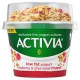Activia Raspberry & Chia Seed Museli Breakfast Pot Low Fat Yoghurt 165g - McGrocer