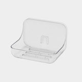 Addis Invisifix Bathroom Soap Dish Tray with Wall Mount Storage Clear - McGrocer