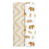 Aden+Anais essentials cotton muslin 2 pack swaddle blanket tanzania 2 per pack - McGrocer