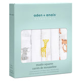 aden + anais essentials Muslin Square 5 Pack - Safari Babies - McGrocer
