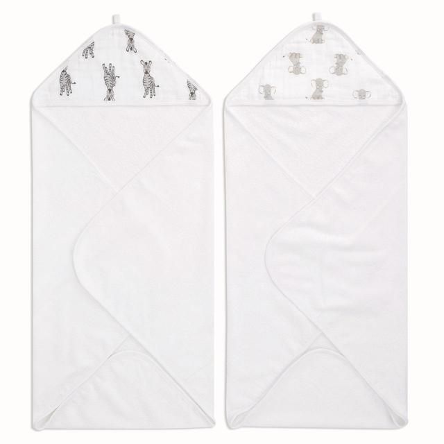 Aden + Anais Safari Babes Hooded Towel    2 per pack - McGrocer