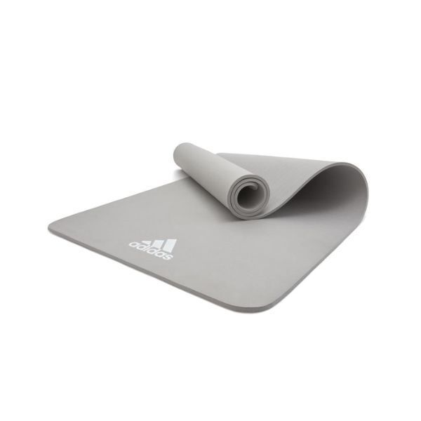Adidas 8mm Yoga Exercise Mat - Grey - McGrocer