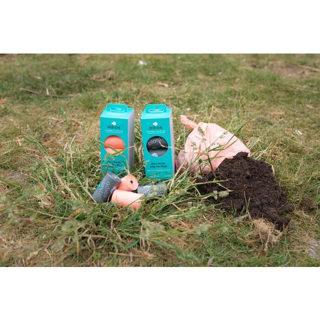 Adios Compostable & Biodegradable Dog Poo Bags - Grey 60 per pack - McGrocer