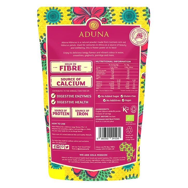 Aduna Hibiscus Superfood Powder 275g - McGrocer