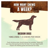Adventuros Wild Chew Venison Medium Dog Treats 200g - McGrocer