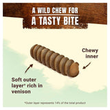 Adventuros Wild Chew Venison Small Dog Treats 150g - McGrocer