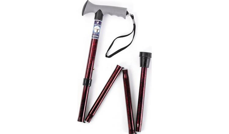 Drive DeVilbiss Healthcare Adjustable Folding Walking Stick - McGrocer