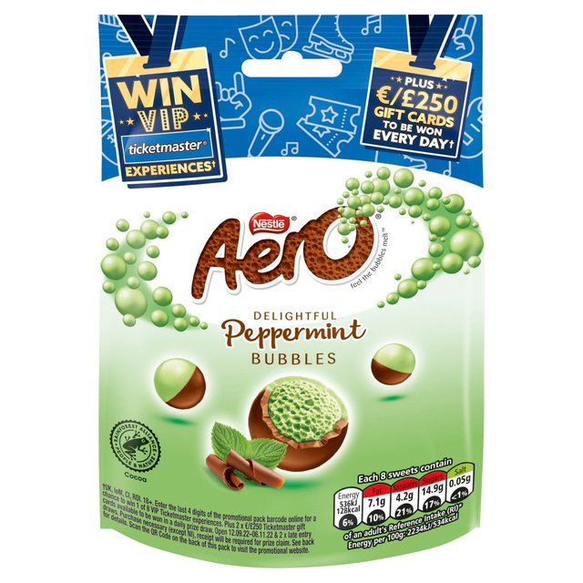 Aero Bubbles Peppermint Mint Chocolate Sharing Bag - McGrocer