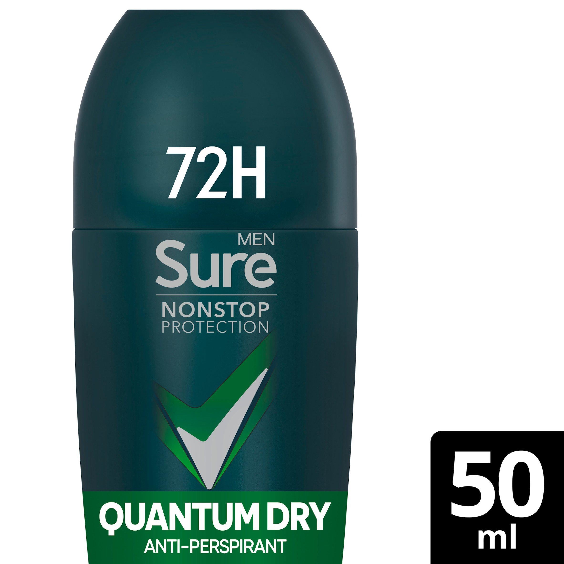 Sure Men Nonstop Quantum Dry Antiperspirant Deodorant Roll On 50ml GOODS Boots