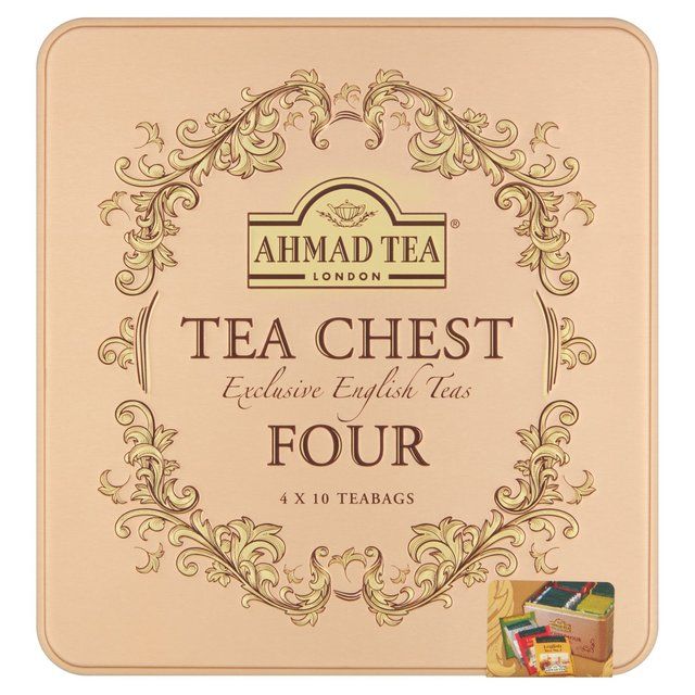 Ahmad Tea Tea Chest Four Caddy (4 x 10 Teabags) 40 per pack - McGrocer