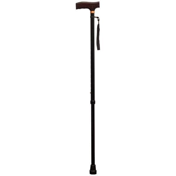 Aidapt Extendable Black Walking Cane with Strap - McGrocer