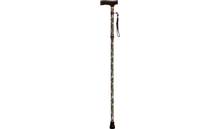 Aidapt Folding Walking Stick - Patterned 2 - McGrocer