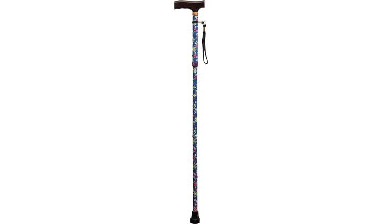 Aidapt Folding Walking Stick - Patterned - McGrocer